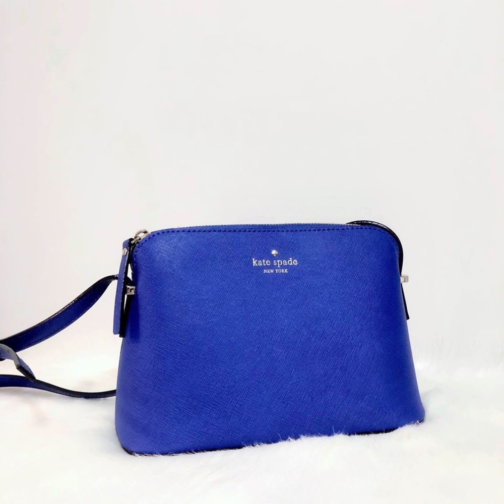 Kate spade blue crossbody handbag side bag